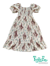Ivory Cowgirl Smocked Dress