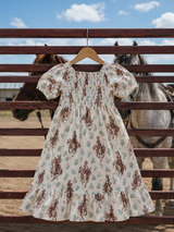 Ivory Cowgirl Smocked Dress