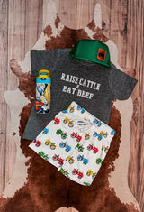 Raise Cattle & Eat Beef Short Sleeve Shirt The Wholeherd Wholesale