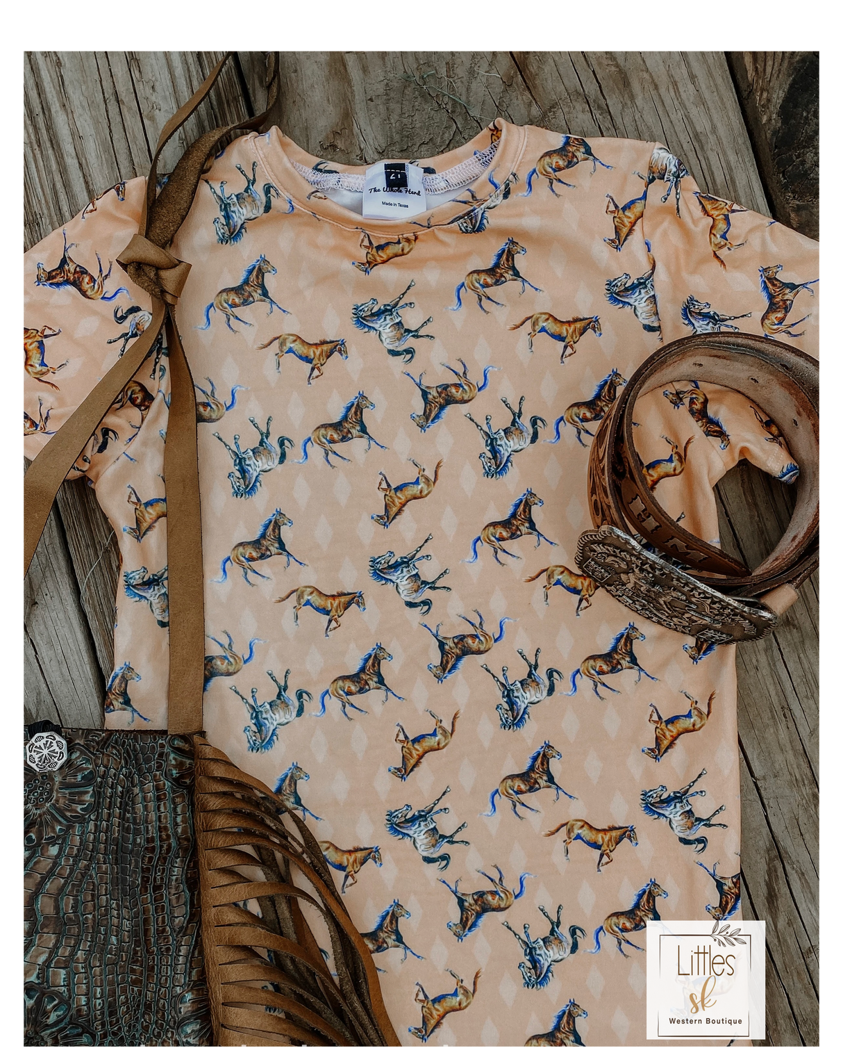 Western T-Shirt Dress The Wholeherd Wholesale