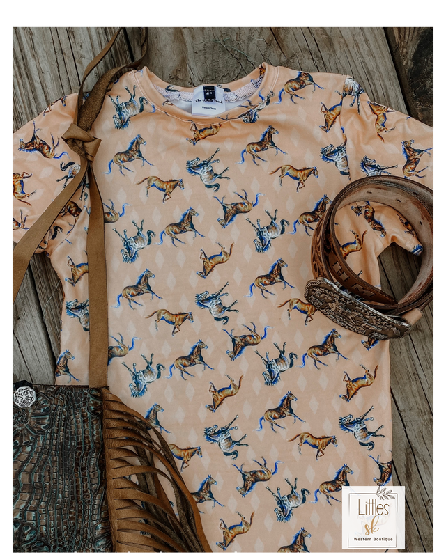 Western T-Shirt Dress The Wholeherd Wholesale